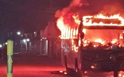 ময়মনসিংহে বাসে অগ্নিসংযোগ, পুড়ে মারা গেলেন ঘুমন্ত বাসচালক